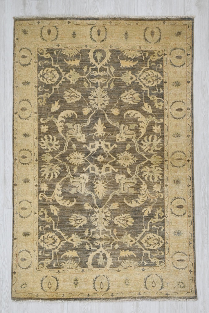 brown Accent rug 4' 0" x 6' 0"