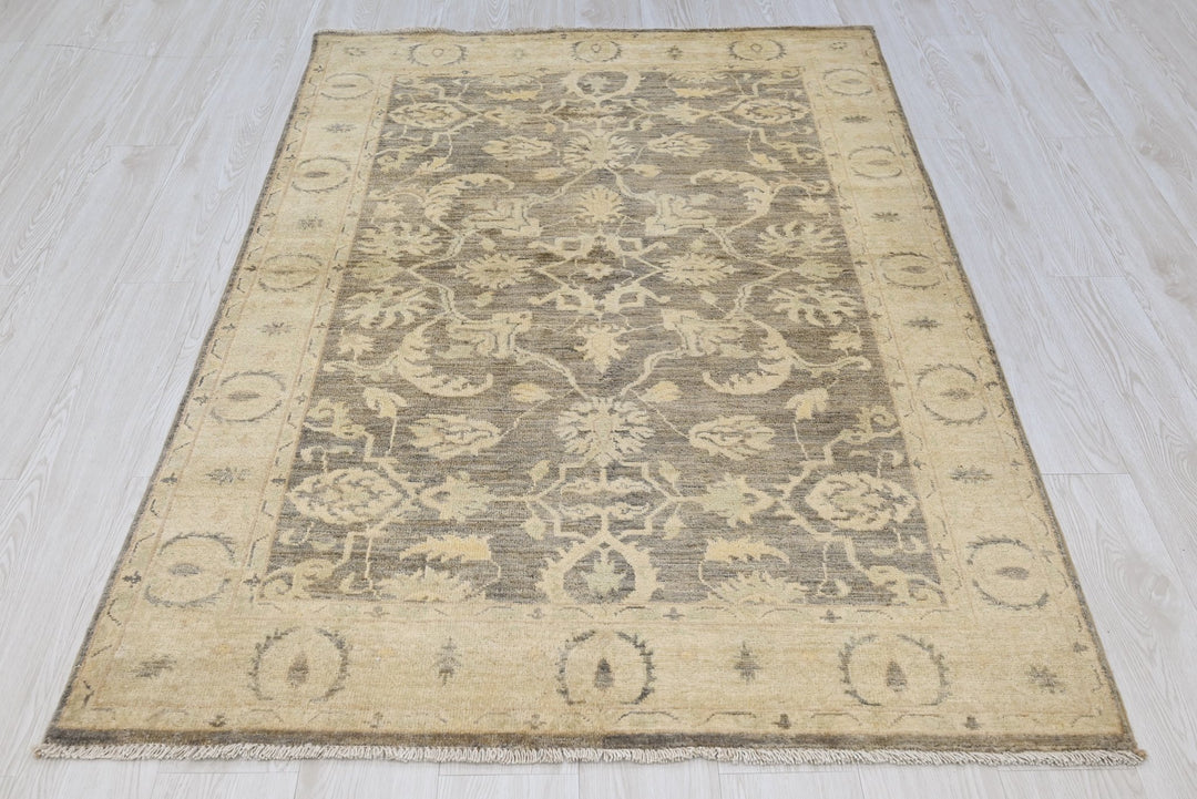 brown Accent rug 4' 0" x 6' 0"
