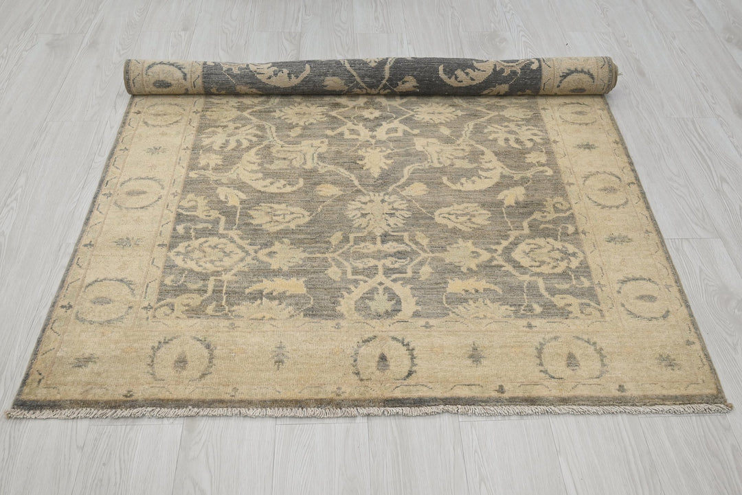 brown Accent rug 4' 0" x 6' 0"