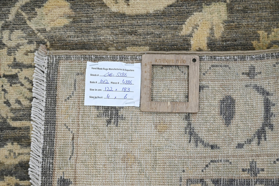 brown Accent rug 4' 0" x 6' 0"