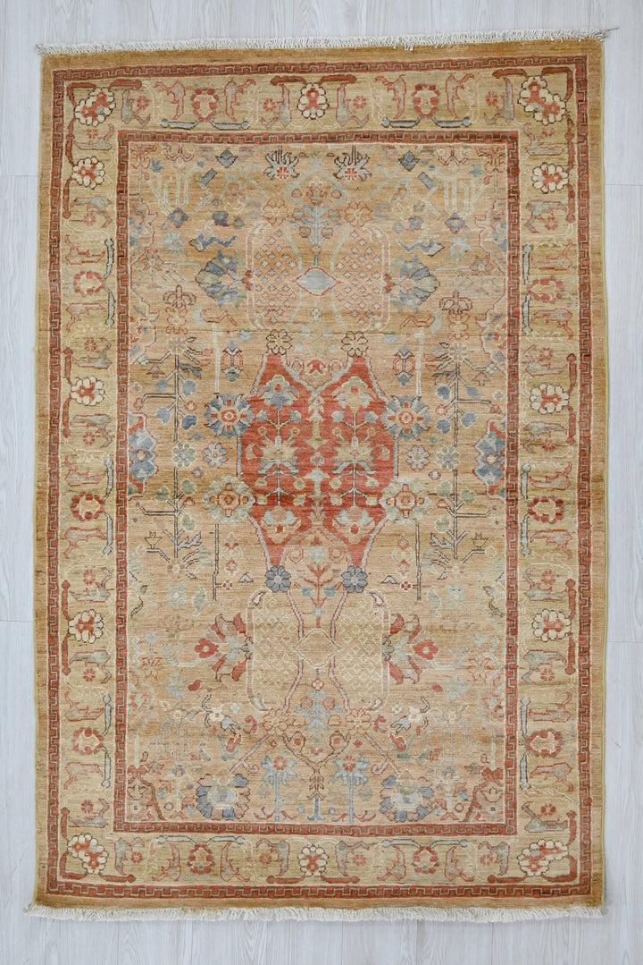 brown Accent rug 3' 10" x 5' 8"