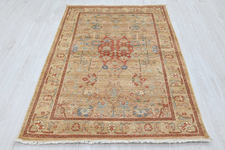 brown Accent rug 3' 10" x 5' 8"