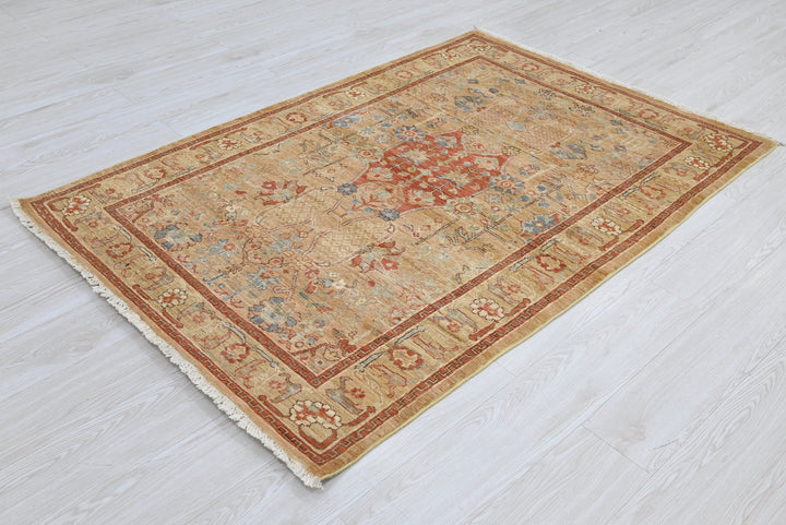 brown Accent rug 3' 10" x 5' 8"