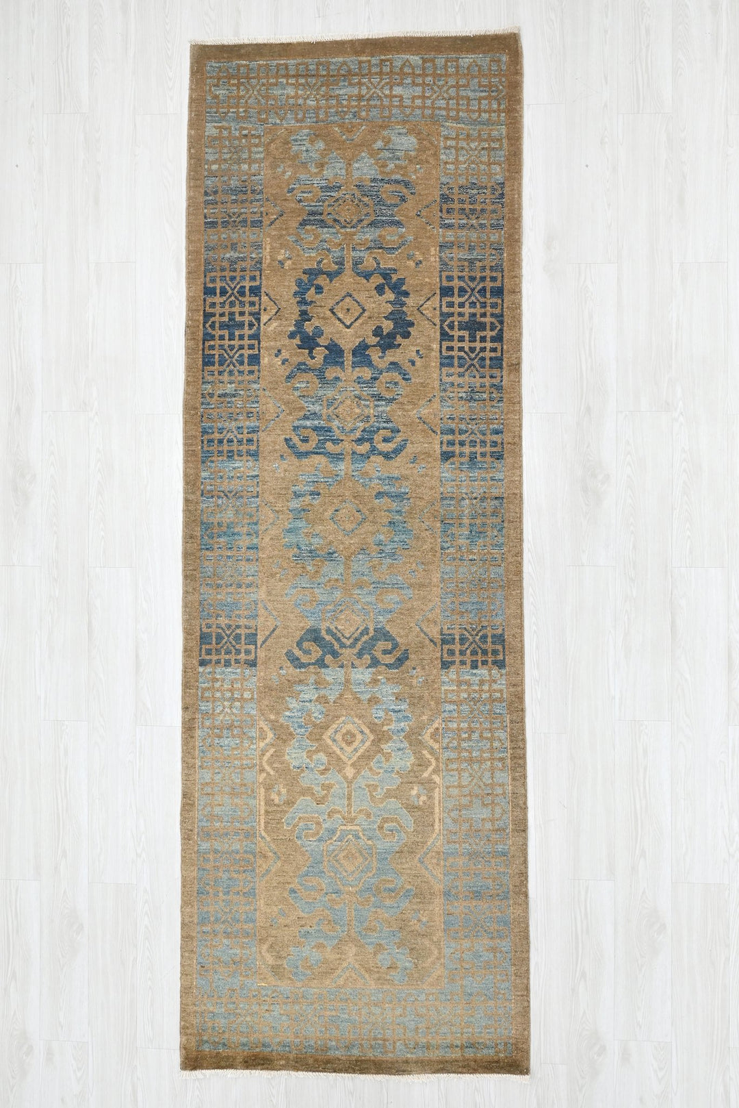 brown Runner rug 3' 5" x 9' 9"
