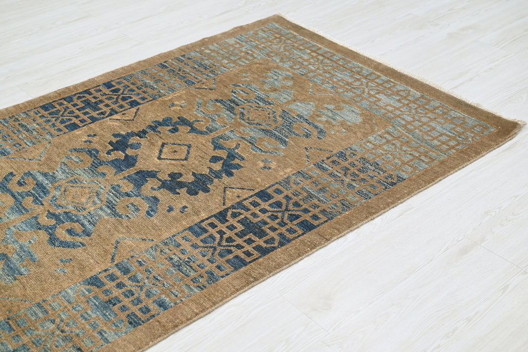 brown Runner rug 3' 5" x 9' 9"