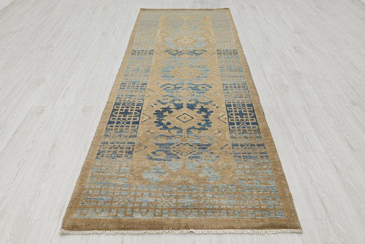 brown Runner rug 3' 5" x 9' 9"