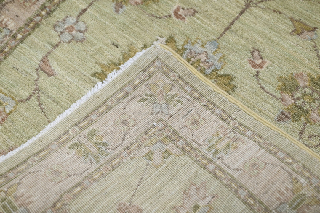 green Runner rug 2' 2" x 15' 10"