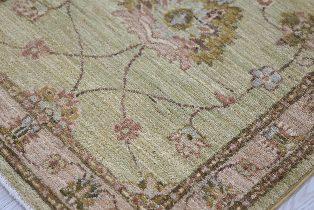 green Runner rug 2' 2" x 15' 10"