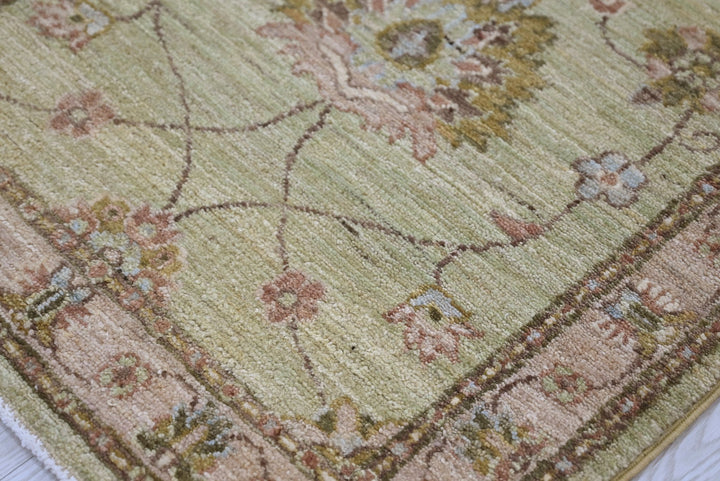 green Runner rug 2' 2" x 15' 10"