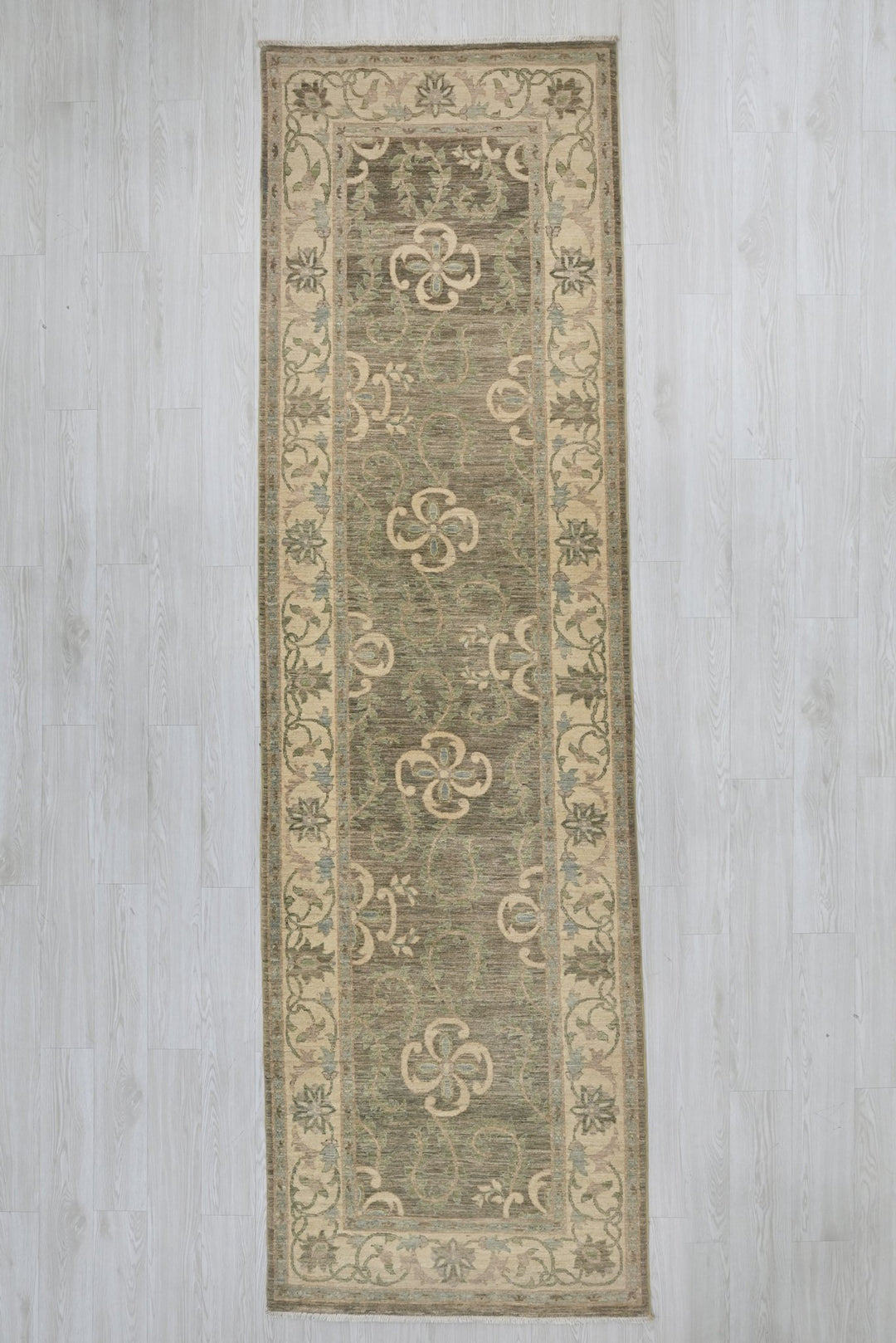 brown Runner rug 3' 5" x 11' 10"