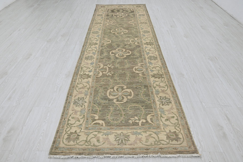 brown Runner rug 3' 5" x 11' 10"