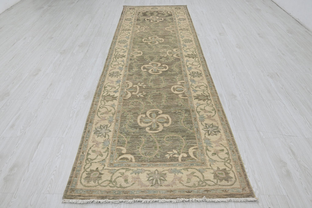 brown Runner rug 3' 5" x 11' 10"