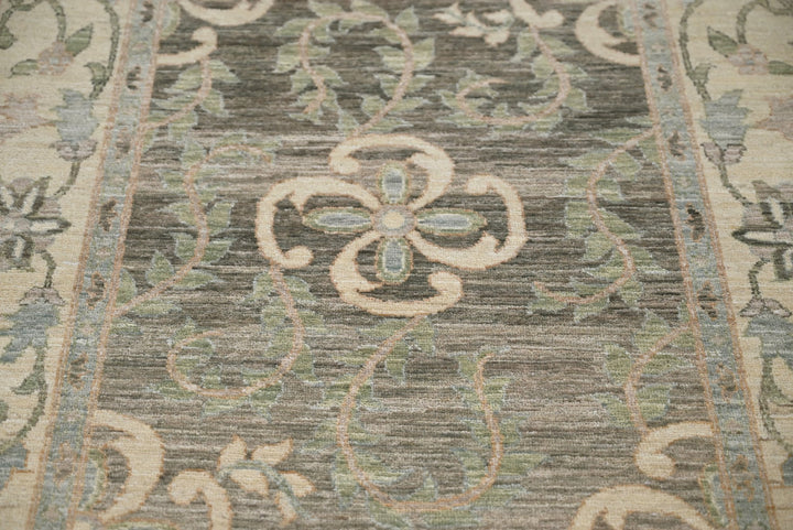 brown Runner rug 3' 5" x 11' 10"