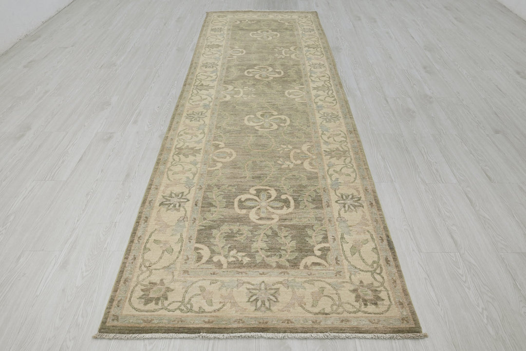 brown Runner rug 3' 5" x 11' 10"