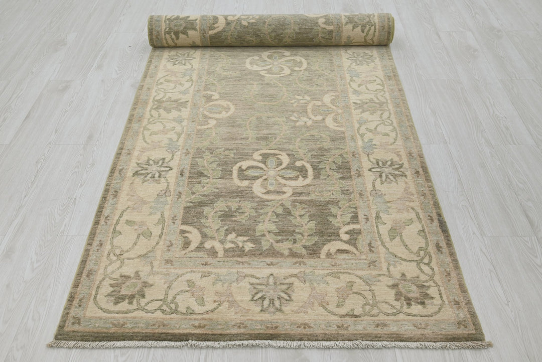 brown Runner rug 3' 5" x 11' 10"