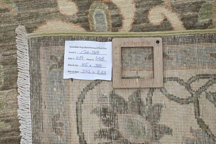 brown Runner rug 3' 5" x 11' 10"