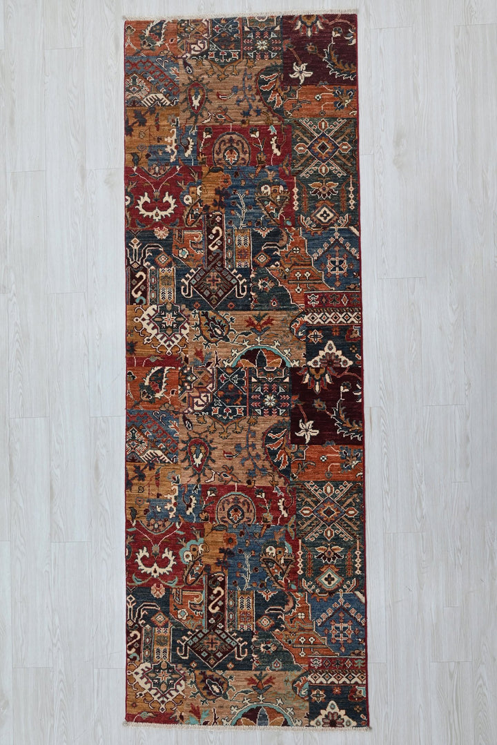 brown Runner rug 2' 10" x 8' 5"