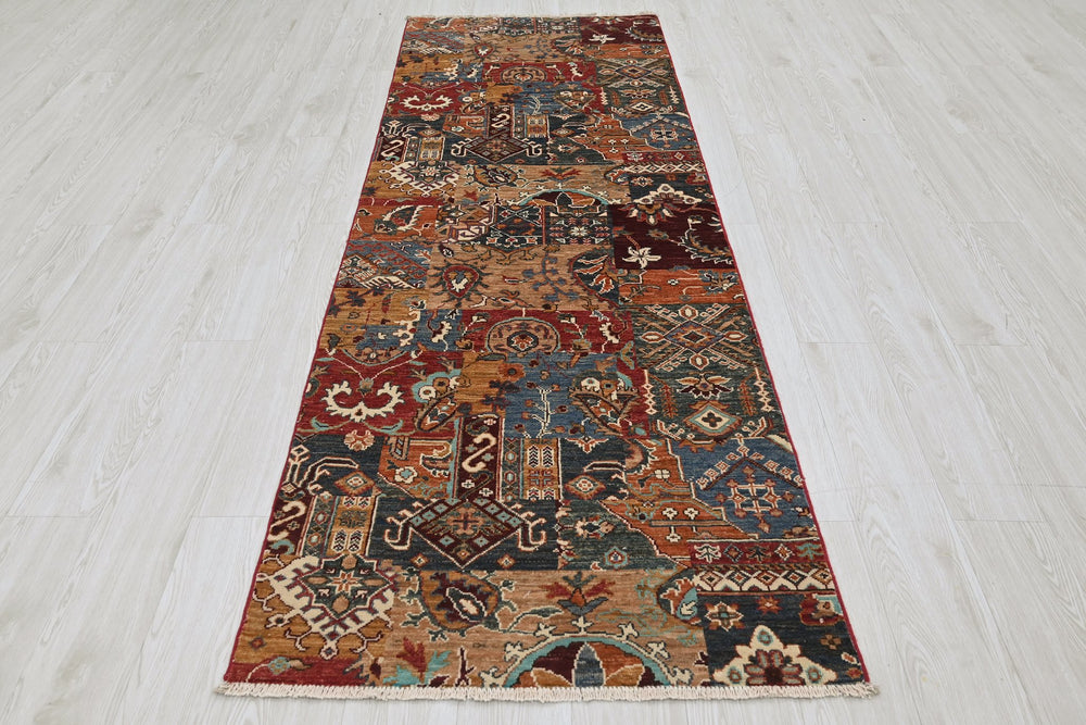 brown Runner rug 2' 10" x 8' 5"