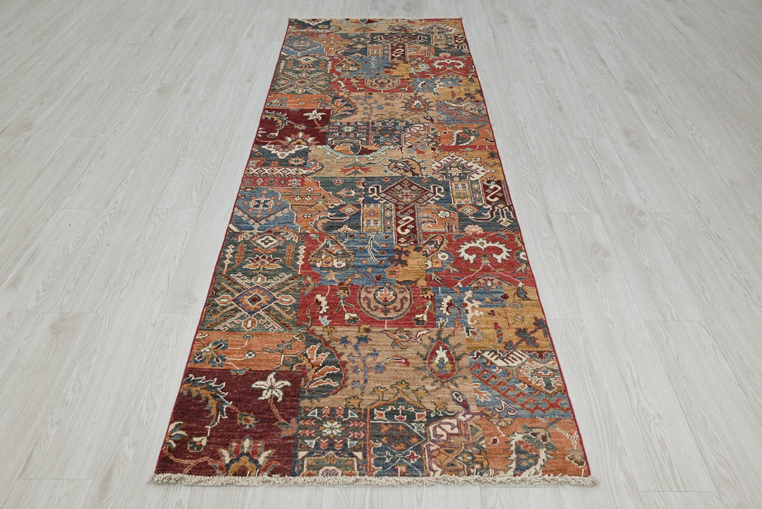 brown Runner rug 2' 10" x 8' 5"