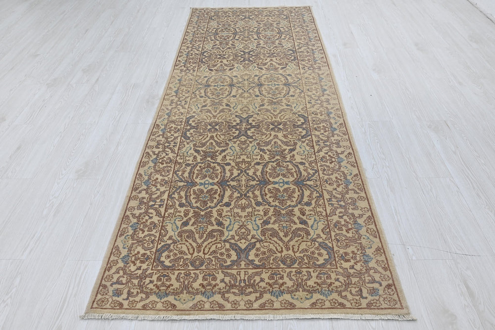 brown Runner rug 3' 3" x 9' 7"