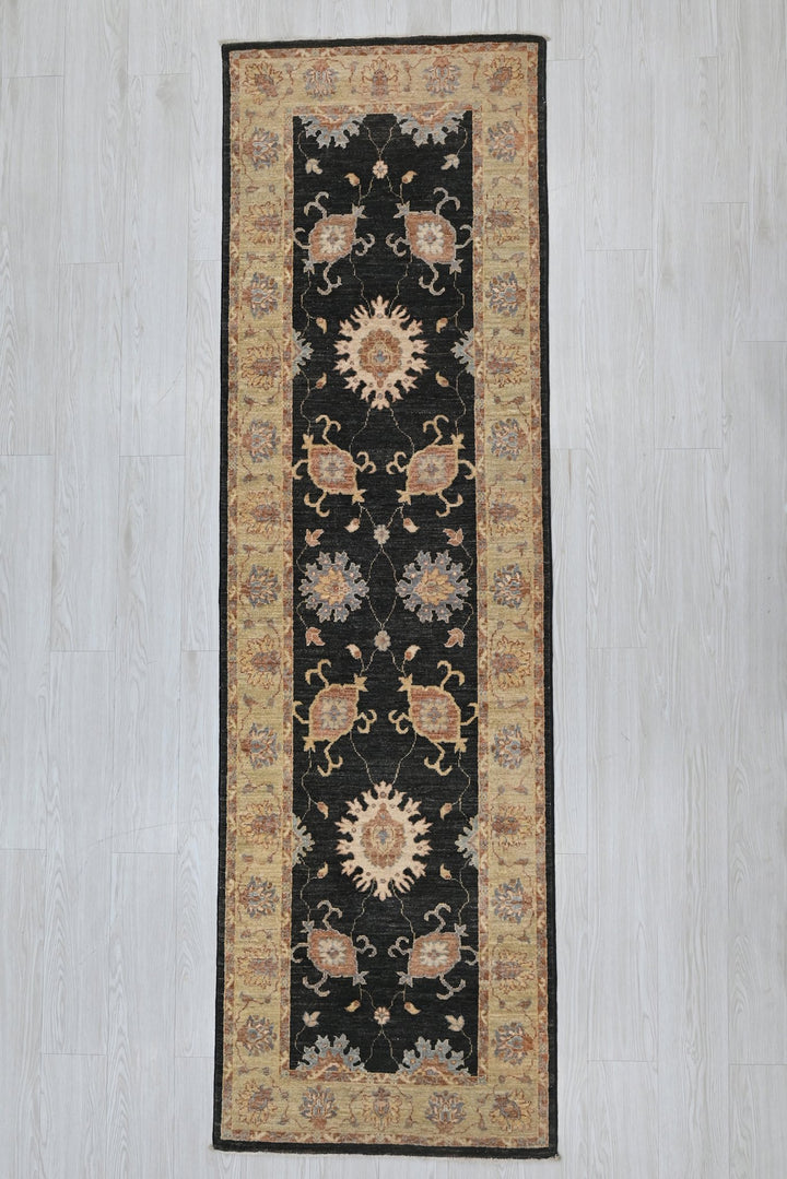 black Runner rug 2' 6" x 8' 5"