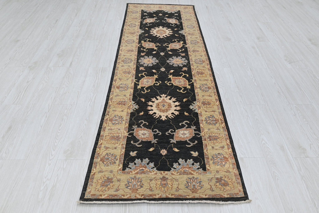 black Runner rug 2' 6" x 8' 5"