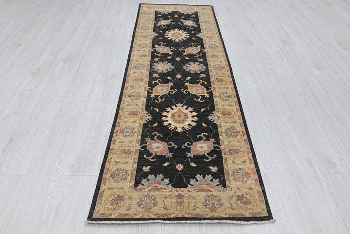 black Runner rug 2' 6" x 8' 5"