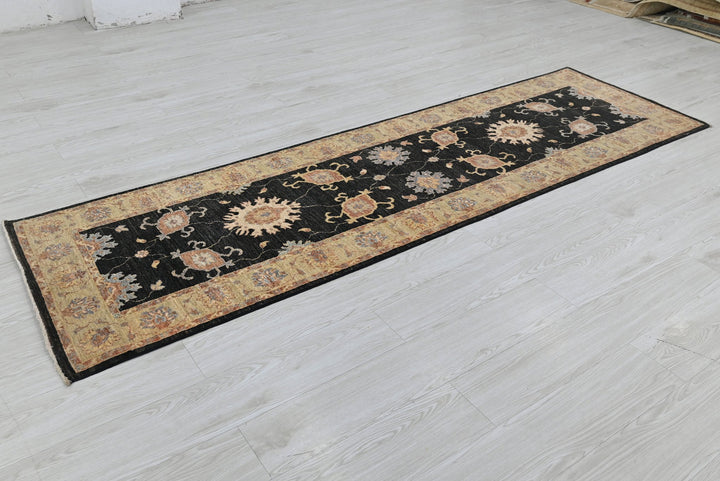black Runner rug 2' 6" x 8' 5"