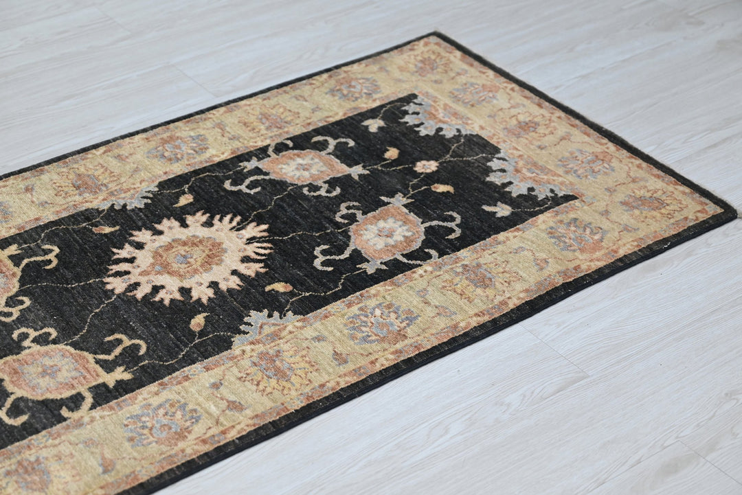 black Runner rug 2' 6" x 8' 5"