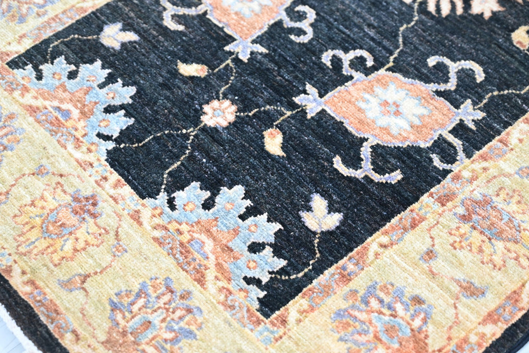 black Runner rug 2' 6" x 8' 5"