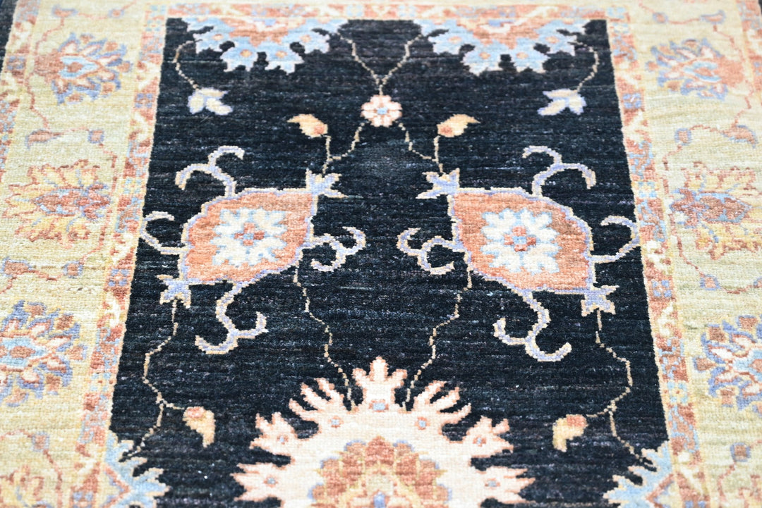 black Runner rug 2' 6" x 8' 5"