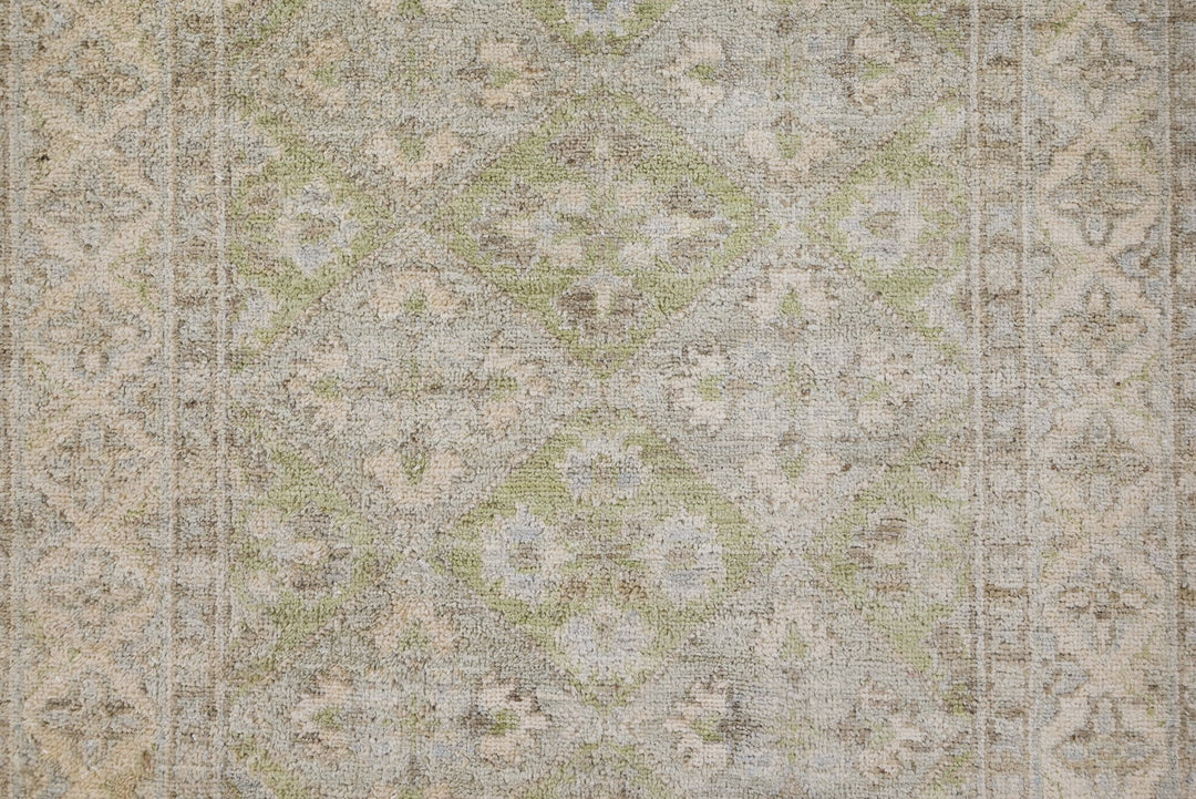 green Runner rug 2' 8" x 8' 6"