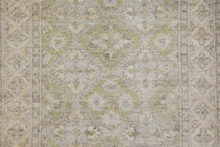 green Runner rug 2' 8" x 8' 6"