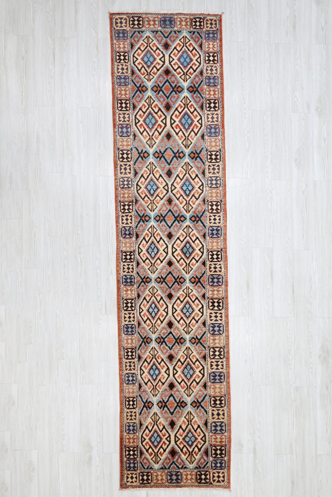 orange Runner rug 2' 7" x 10' 4"