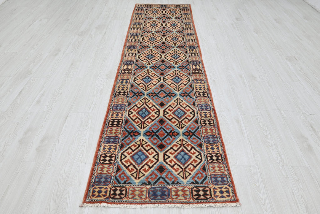 orange Runner rug 2' 7" x 10' 4"
