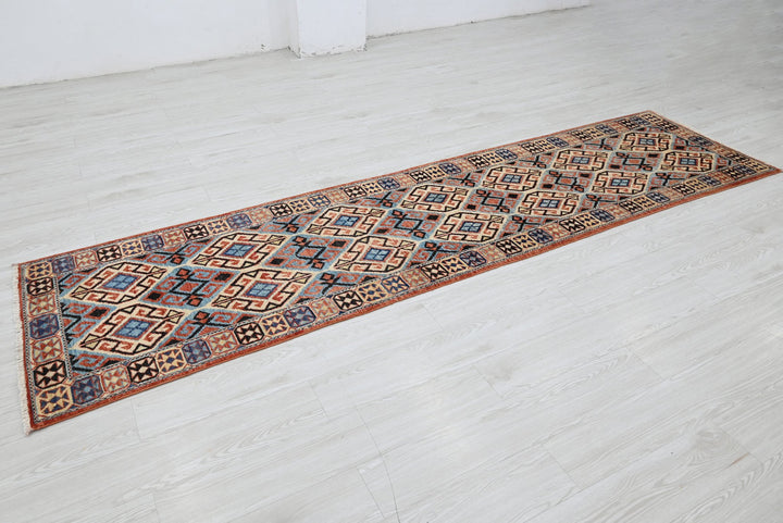 orange Runner rug 2' 7" x 10' 4"