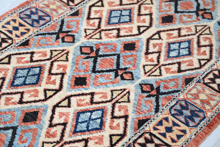orange Runner rug 2' 7" x 10' 4"