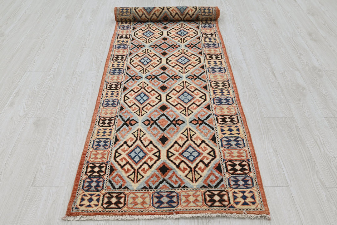 orange Runner rug 2' 7" x 10' 4"