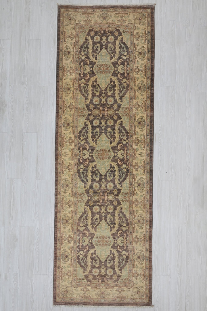 brown Runner rug 3' 2" x 9' 6"