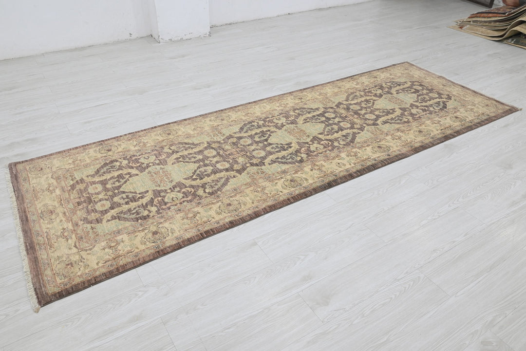 brown Runner rug 3' 2" x 9' 6"