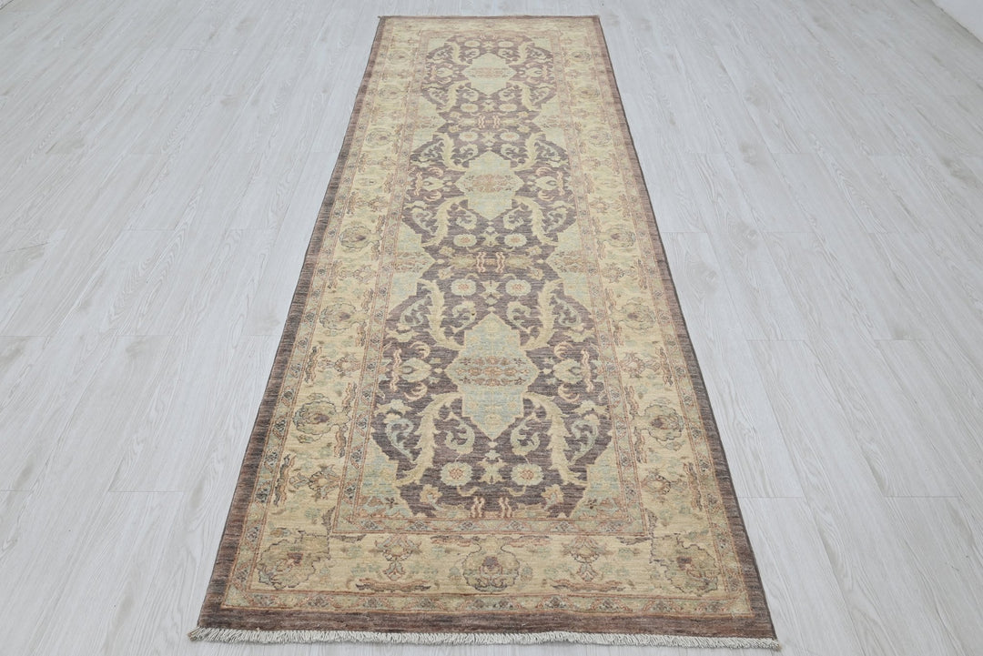 brown Runner rug 3' 2" x 9' 6"