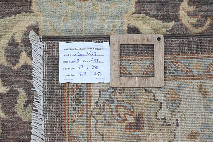 brown Runner rug 3' 2" x 9' 6"