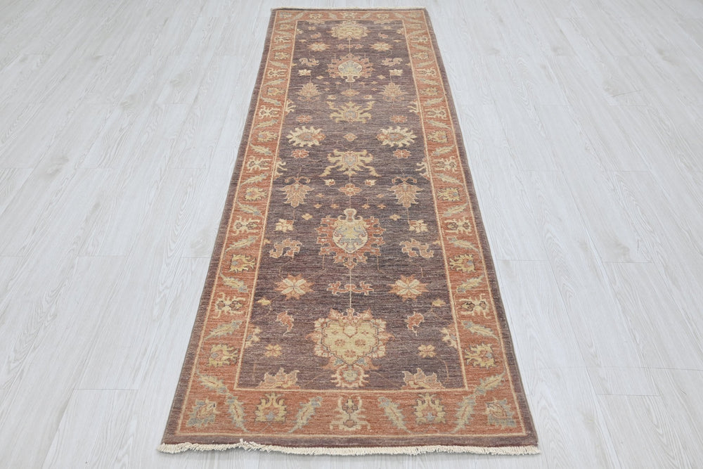 brown Runner rug 2' 8" x 8' 3"