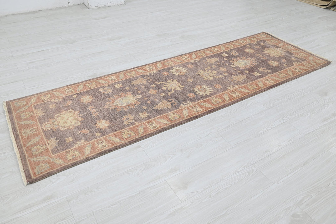 brown Runner rug 2' 8" x 8' 3"