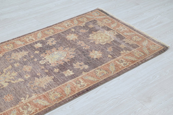 brown Runner rug 2' 8" x 8' 3"