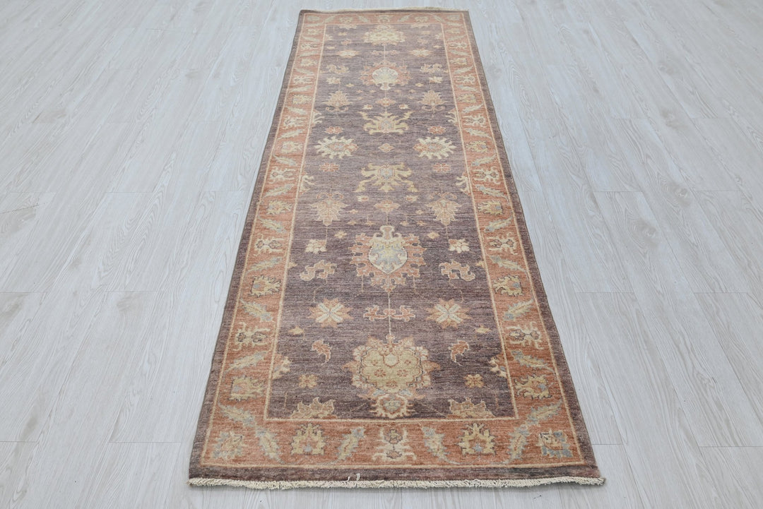 brown Runner rug 2' 8" x 8' 3"