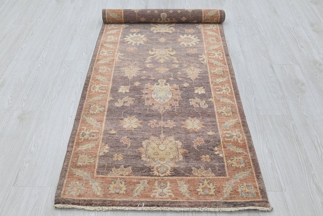 brown Runner rug 2' 8" x 8' 3"