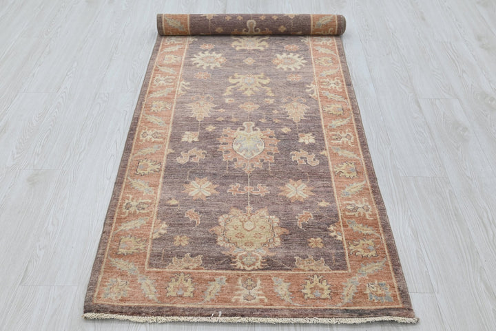 brown Runner rug 2' 8" x 8' 3"