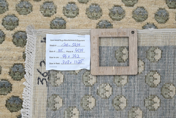 brown Runner rug 3' 1" x 11' 3"