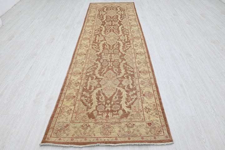 brown Runner rug 3' 1" x 11' 1"